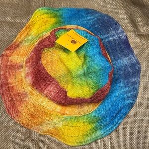 NWT Handmade Tie Dye Hemp Hat